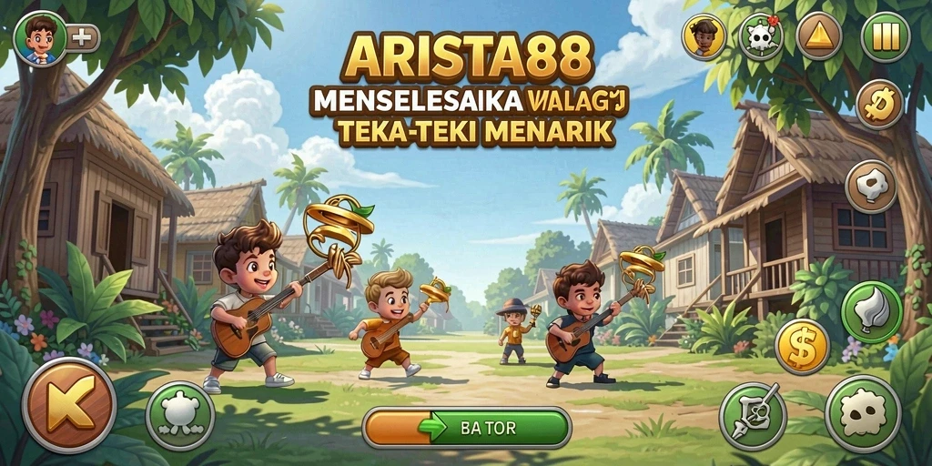 Screenshot gameplay ARISTA88 menampilkan tantangan Puzzle yang mengasah otak.