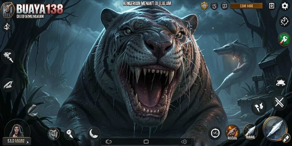 Screenshot gameplay BUAYA138 yang menghantui dan menegangkan.