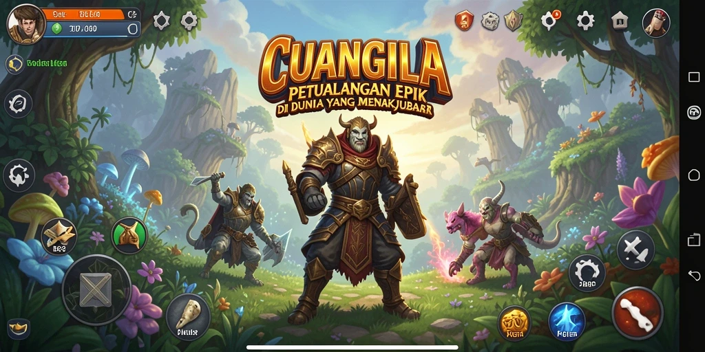 Screenshot gameplay CUANGILA menampilkan petualangan yang mendebarkan.
