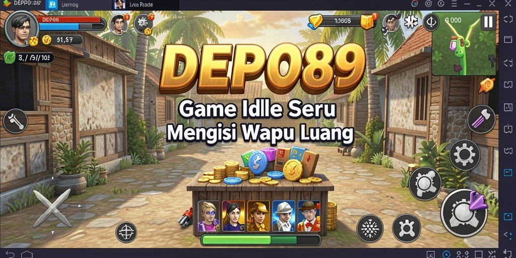 Tangkapan layar DEPO89 menampilkan gameplay Idle yang menyenangkan.