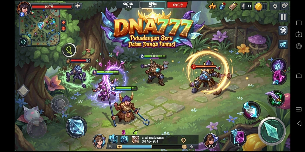 Tangkapan layar gameplay <strong>DNA777</strong> dengan aksi petualangan yang mendebarkan.
