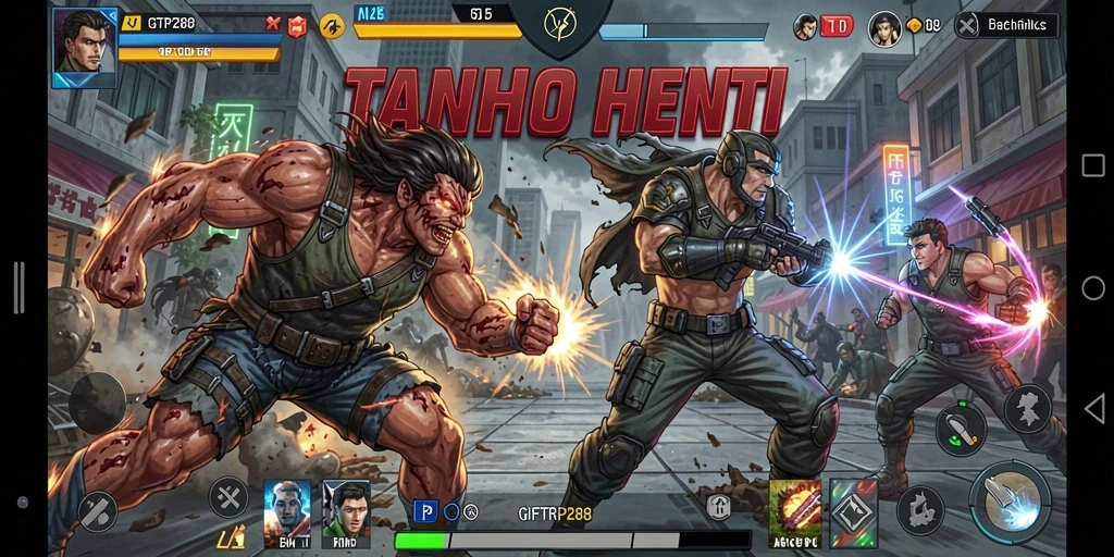 Tangkapan layar dari gameplay mendebarkan di GIFTRP288.