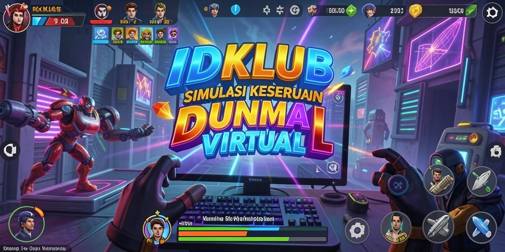 Tangkapan layar gameplay <strong>IDKLUB</strong> menampilkan desain dunia virtual yang menarik.