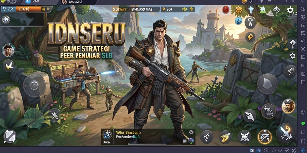 Tampilan gameplay IDNSERU yang seru dan menantang bagi pemain strategi.