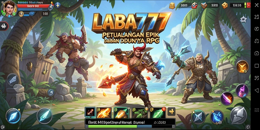 Tampilan menarik dari LABA777 dengan gameplay RPG yang seru.
