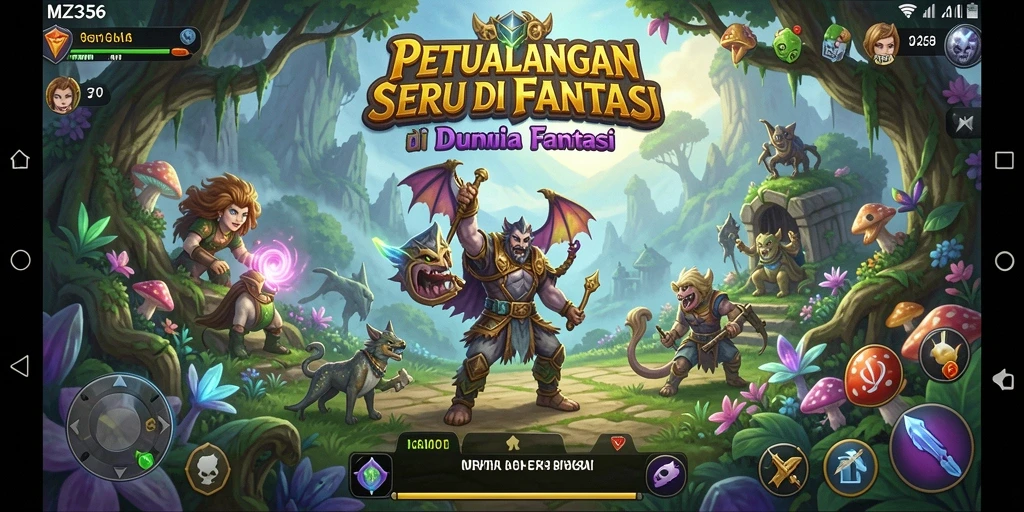 Gameplay seru MZ356 dalam dunia petualangan yang menakjubkan.