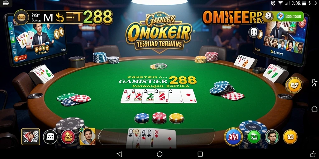 Tampilan seru gameplay Poker di OMSET288 dengan aksi yang mendebarkan.