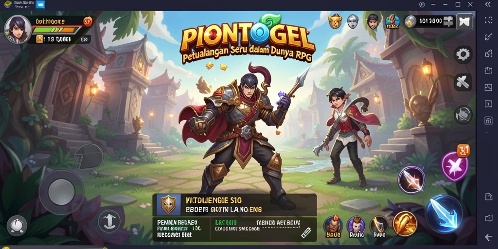 Tangkapan layar dari gameplay PIONTOGEL yang menampilkan aksi seru dalam RPG.