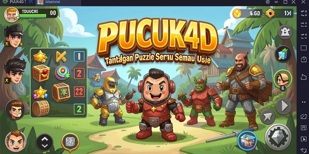 Tampilan gameplay PUCUK4D yang menarik dan penuh tantangan.