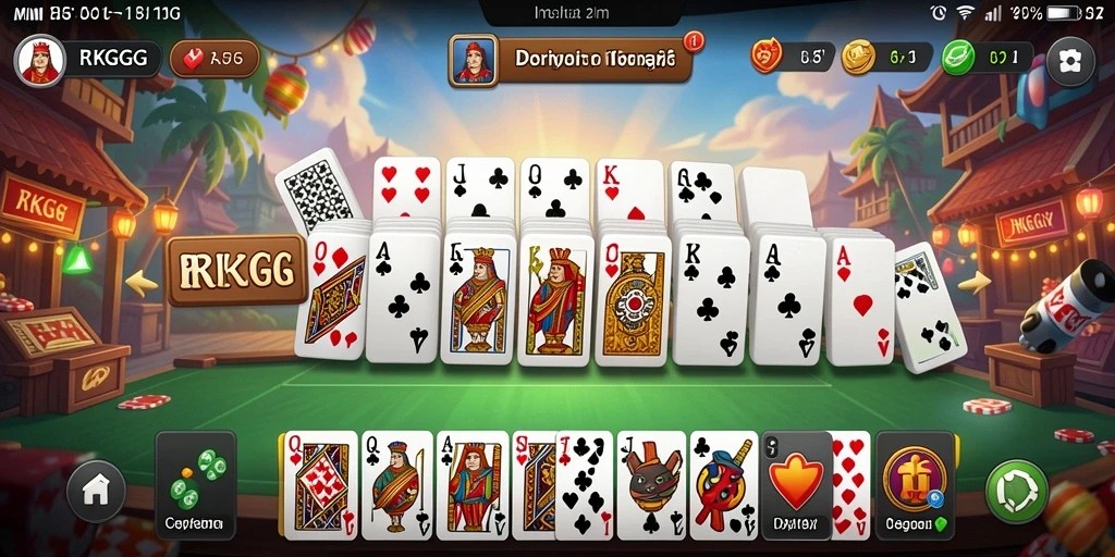 Tampilan menarik gameplay Domino di RKGG.