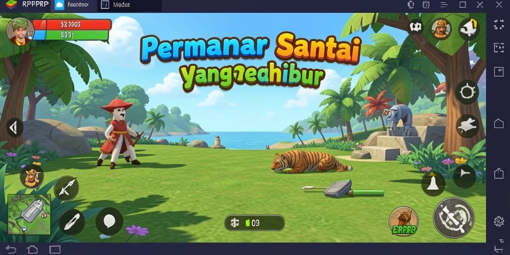 Tangkapan layar utama RPRPRP menampilkan aksi seru dari gameplay Casual.