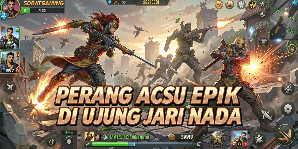 Gambaran gameplay seru dan penuh aksi di SOBATGAMING.