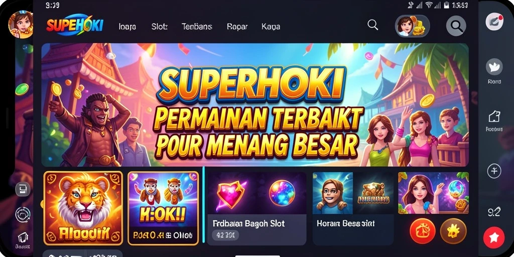 Screenshot SUPERHOKI menampilkan gameplay slot yang menarik dan mengasyikkan.