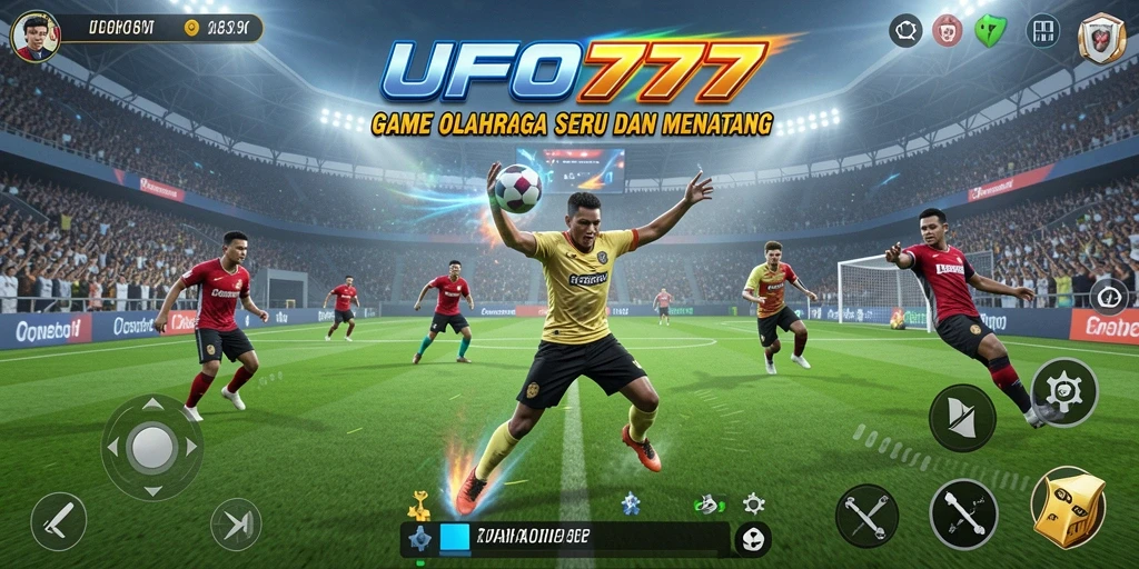 Tampilan aksi seru dalam game olahraga UFO777.